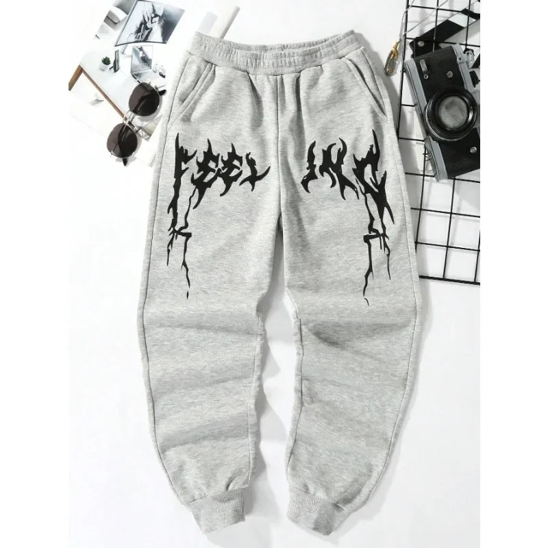 2025Fashion Luxury Leisure Brand Printed Running Pants Men's Fitness Sports Pants Outdoor Sports Pants Running Pants Men's Pants