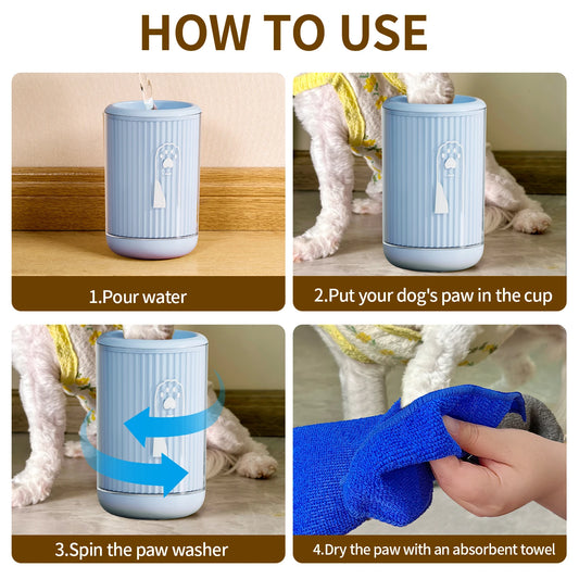 Dog paw cleaning cup, soft silicone combs, portable foot washer for outdoor pets, paw cleaning brush, quick wash foot cleaning b