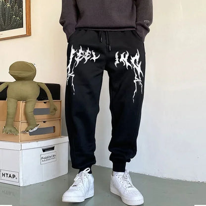 2025Fashion Luxury Leisure Brand Printed Running Pants Men's Fitness Sports Pants Outdoor Sports Pants Running Pants Men's Pants