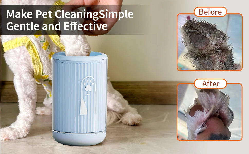 Dog paw cleaning cup, soft silicone combs, portable foot washer for outdoor pets, paw cleaning brush, quick wash foot cleaning b
