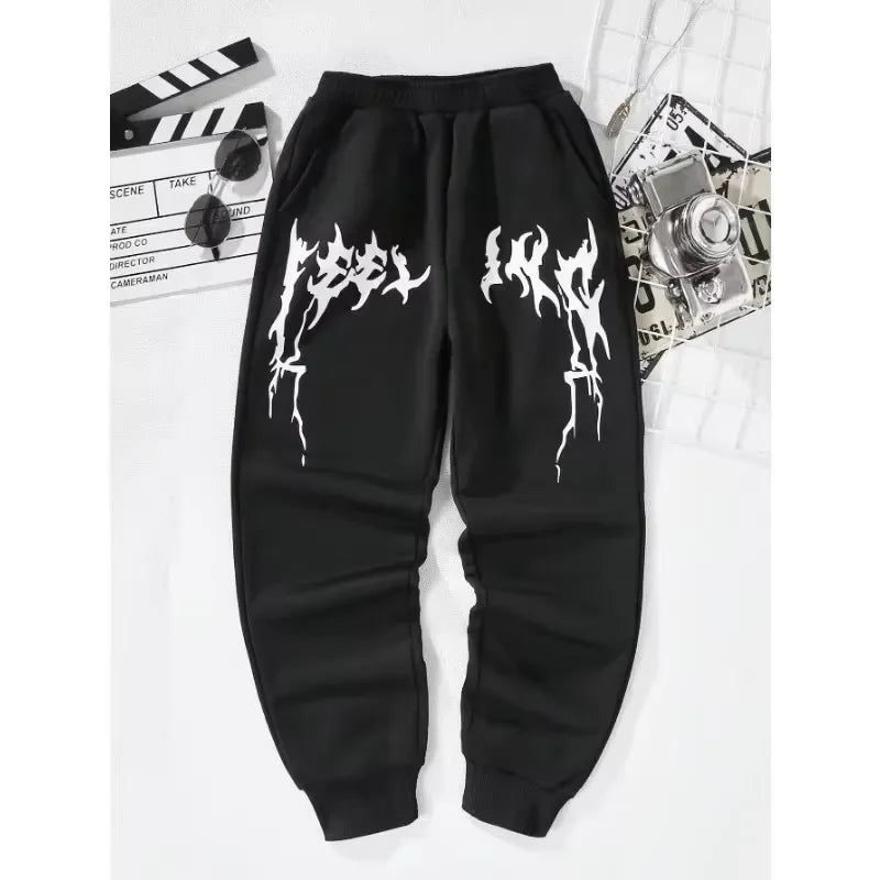 2025Fashion Luxury Leisure Brand Printed Running Pants Men's Fitness Sports Pants Outdoor Sports Pants Running Pants Men's Pants