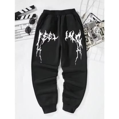 2025Fashion Luxury Leisure Brand Printed Running Pants Men's Fitness Sports Pants Outdoor Sports Pants Running Pants Men's Pants